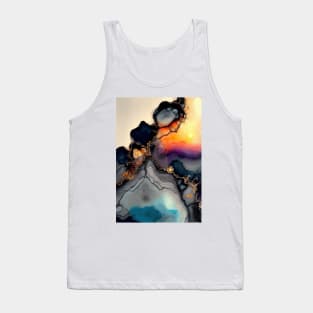 Sunshine Creation - Abstract Alcohol Ink Resin Art Tank Top